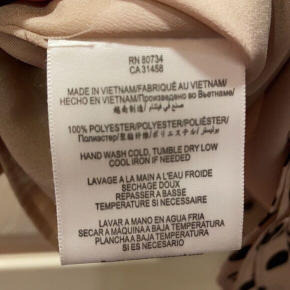 ✨BCBGeneration Tan & Black 1 Shoulder Ruffle Dress - Picture 5 of 8